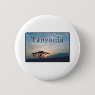 Badge Rond 5 Cm La Tanzanie
