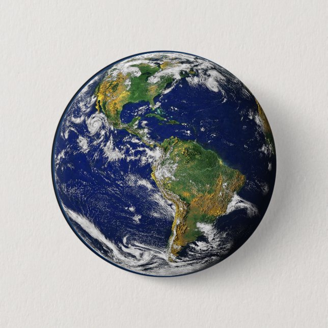 Badge Rond 5 Cm La terre (Devant)