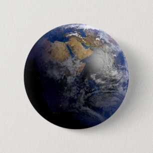 Badge Rond 5 Cm La Terre Bleue De L'Espace Inspiration