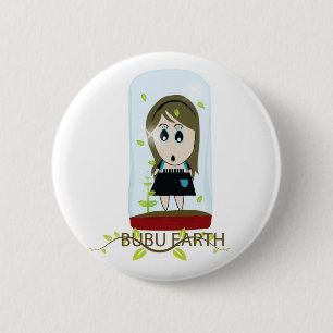 BADGE ROND 5 CM LA TERRE DE BUBU