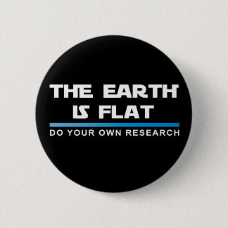 Badge Rond 5 Cm La TERRE EST bouton PLAT