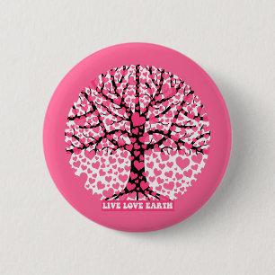 Badge Rond 5 Cm la terre vivante d'amour