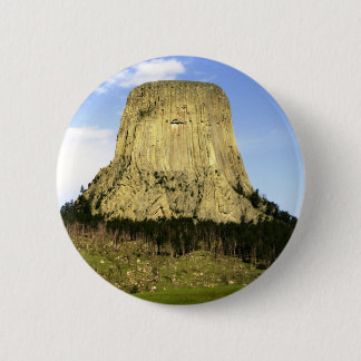 Badge Rond 5 Cm La tour du diable, Wyoming