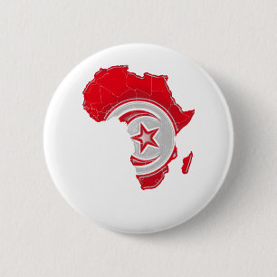 Badge Rond 5 Cm La Tunisie