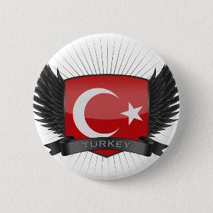 BADGE ROND 5 CM LA TURQUIE