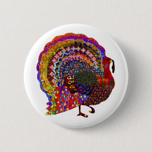 Badge Rond 5 Cm La Turquie ornée de bijoux