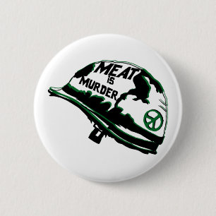 Badge Rond 5 Cm La viande est un meurtre