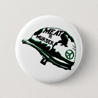 Badge Rond 5 Cm La viande est un meurtre