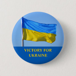 Badge Rond 5 Cm La victoire au drapeau de l'Ukraine reste forte