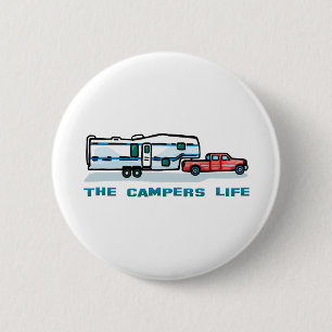 Badge Rond 5 Cm La vie de campeurs
