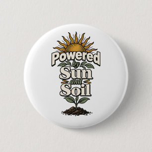 Badge Rond 5 Cm La vie du jardin