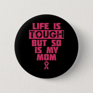 Badge Rond 5 Cm La Vie Est Difficile Mais Ma Mère Est Aussi Un Don