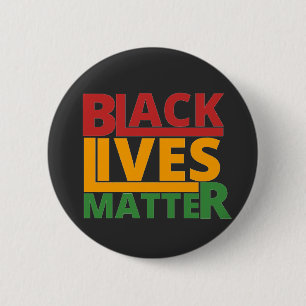 BADGE ROND 5 CM LA VIE NOIRE EST IMPORTANTE