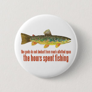 Badge Rond 5 Cm La vieille pêche raconte