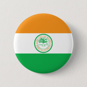Badge Rond 5 Cm La ville de Miami la Floride, Etats-Unis diminuent