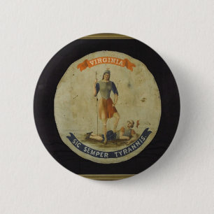 Badge Rond 5 Cm La VIRGINIE ! ! !