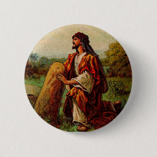 Badge Rond 5 Cm La vision de Jacob et la promesse de Dieu