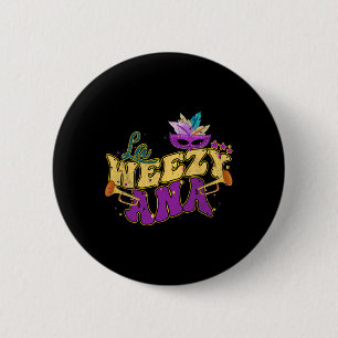 Badge Rond 5 Cm La Weezy Ana Groovy Mardi Gras Louisiane Hommes Fe