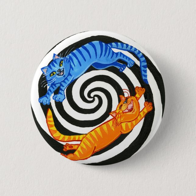 Badge Rond 5 Cm La zone de chaton (Devant)