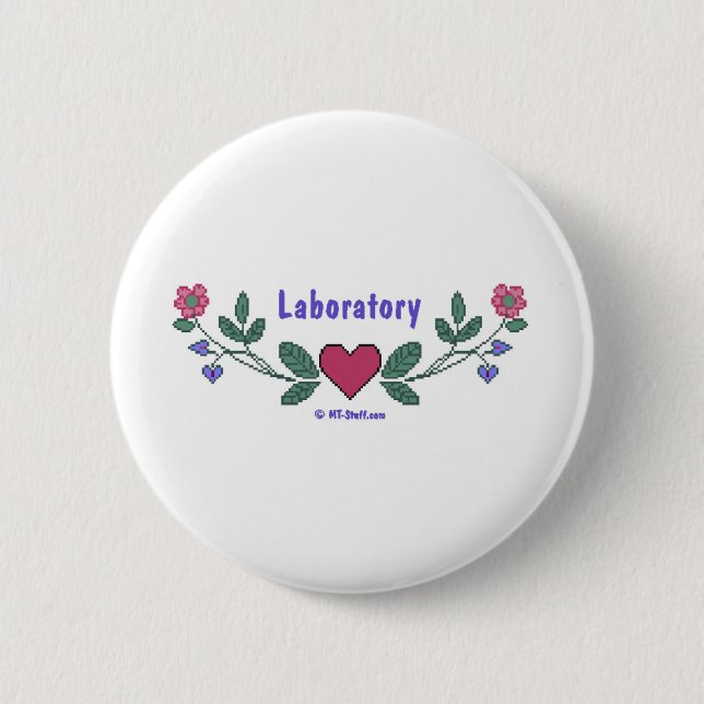 Badge Rond 5 Cm Laboratoire CS (Devant)