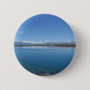 Badge Rond 5 Cm Lac Tekapo, Nouvelle-Zélande