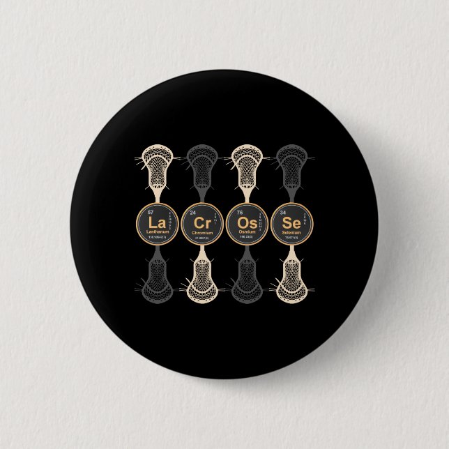 Badge Rond 5 Cm Lacrosse (Devant)