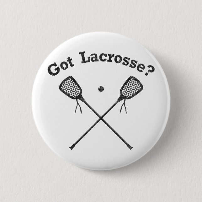 Badge Rond 5 Cm Lacrosse obtenue (Devant)