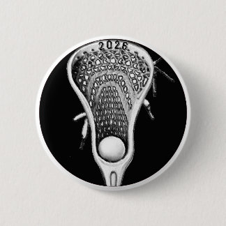 Badge Rond 5 Cm Lacrosse Team Gifts