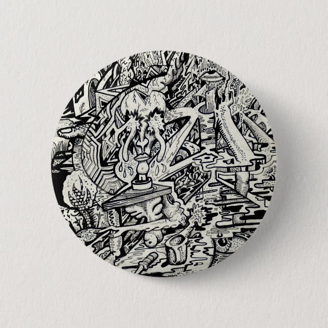 Badge Rond 5 Cm L'Adept, ou une Transfiguration Freakish (Devant)