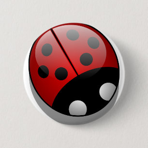 Badge Rond 5 Cm Ladybug