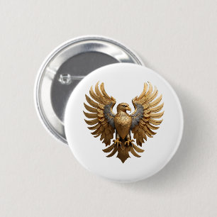 Badge Rond 5 Cm L'Aigle royal