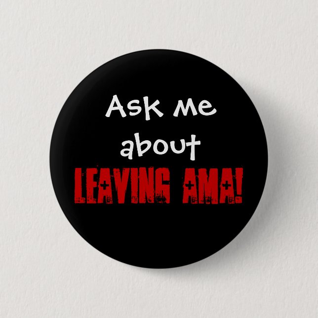 Badge Rond 5 Cm Laisser AMA (Devant)