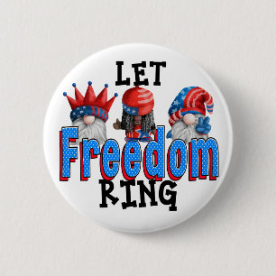 Badge Rond 5 Cm Laissez la liberté tourner