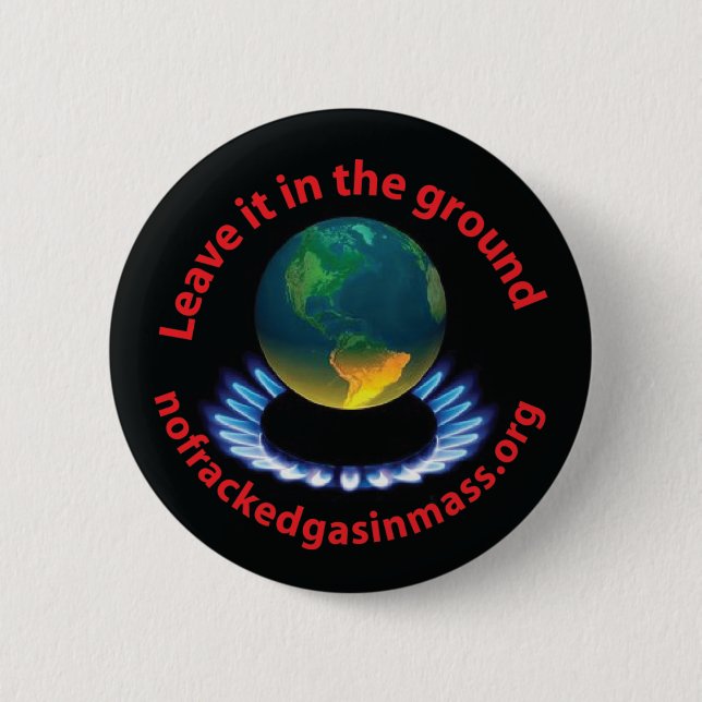 Badge Rond 5 Cm Laissez-le dans le bouton moulu (Devant)