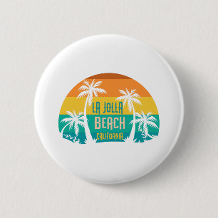 Badge Rond 5 Cm LaJolla Beach Retro