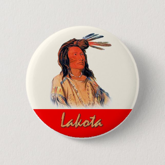 Badge Rond 5 Cm Lakota (Devant)