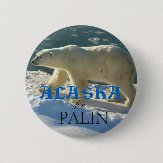 Badge Rond 5 Cm L'Alaska pour Palin
