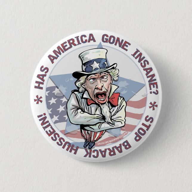 Badge Rond 5 Cm L'Amérique a-t-elle disparu aliénée ? Bouton (Devant)