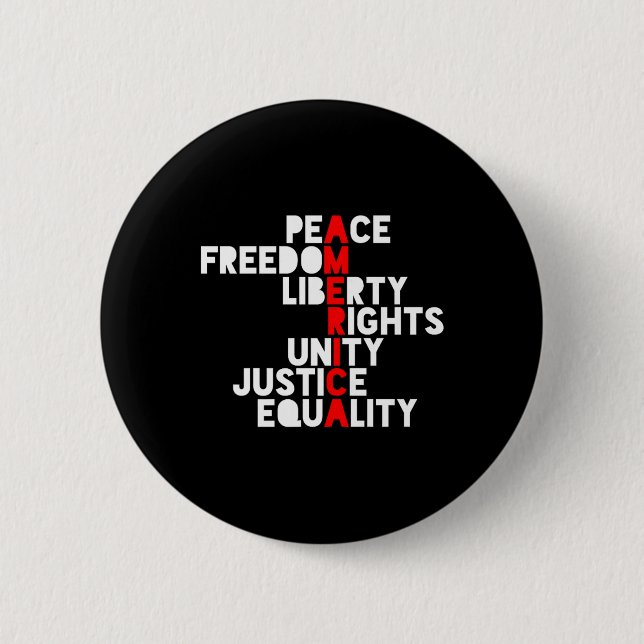 Badge Rond 5 Cm L'Amérique anti-Trump signifie (Devant)