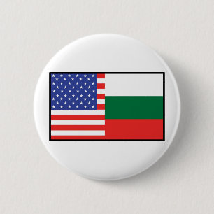 Badge Rond 5 Cm L'Amérique Bulgarie