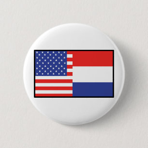 Badge Rond 5 Cm L'Amérique Hollande