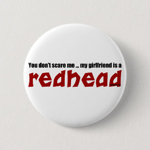 Badge Rond 5 Cm L'amie est rousse
