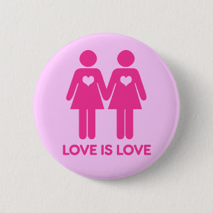 Badge Rond 5 Cm L'amour c'est l'amour - bouton