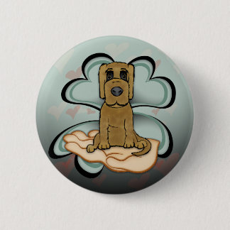 Badge Rond 5 Cm L'amour des chiots