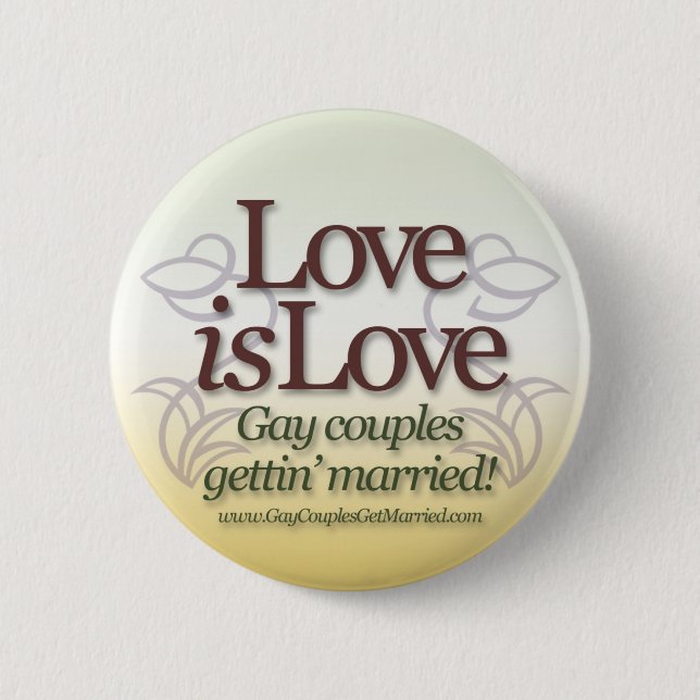 Badge Rond 5 Cm L'amour est amour (Devant)