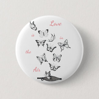 Badge Rond 5 Cm L'amour est dans le ciel