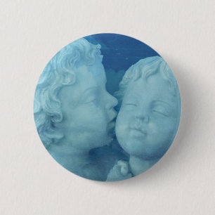 Badge Rond 5 Cm L'amour est dans le ciel, baisers en pierre