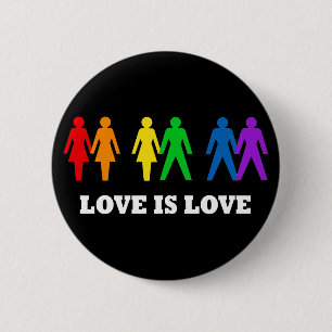 Badge Rond 5 Cm L'amour est l'amour