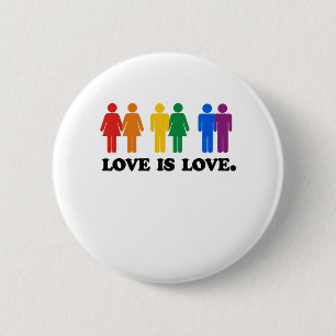 Badge Rond 5 Cm L'amour est l'amour