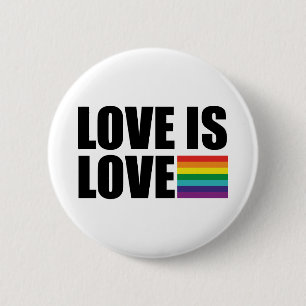 Badge Rond 5 Cm L'amour est l'amour